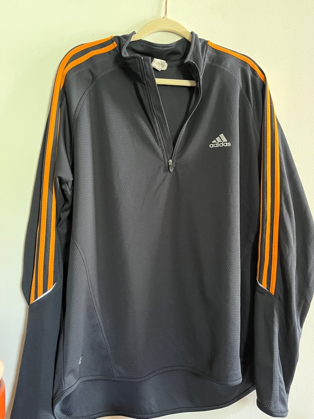 Adidas Men’s XL Zip Collar Sports Jersey 1/4-zip Pullover Clima 365